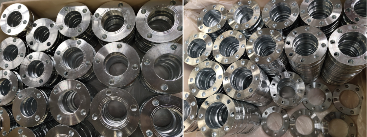 1800pcs Galvanized En1092 Cineál Brionnaithe 01A Pn10 Tá flanges píopa pláta críochnaithe!