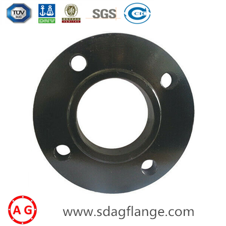 BS4504 PN40 Duillín ar Flange Péinte Dubh